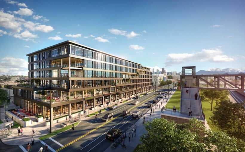 Denver Mass Timber Office Building Reaches Highest Point of Construction