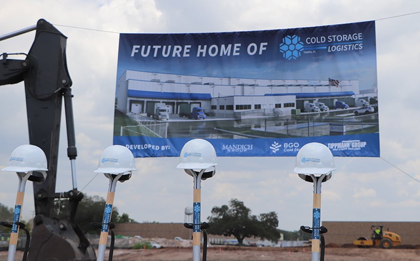 Facility Groundbreaking of Tampa Cold Storage Logistics Facility Through Joint Venture