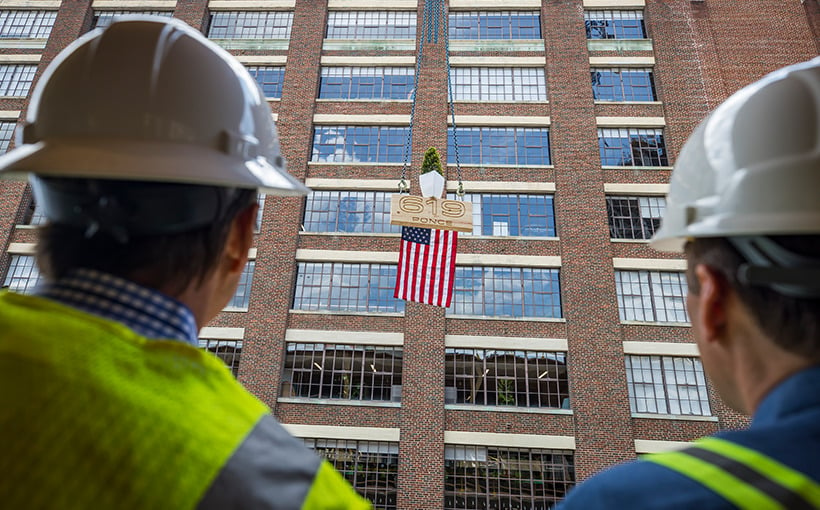 Georgia-Sourced Mass Timber Building at Ponce City Market Tops Out