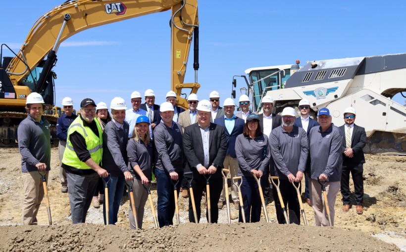 Logistics Groundbreaking on Joliet Build-to-Suit Project by Peak Construction for IDI Logistics