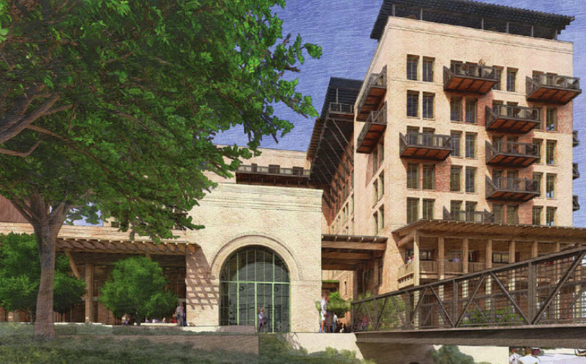 151-Unit San Antonio Hotel by Oxbow: Closer to Building