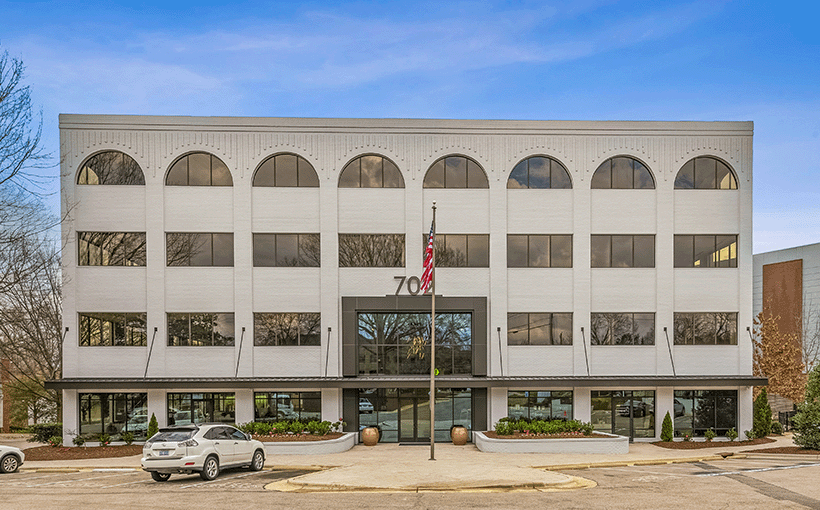 Building JLL Signs Multiple Tenants at Newly Renovated Raleigh Office Building