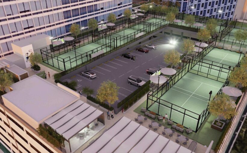 "Top Off Miami Office Project with Rooftop Padel Courts"