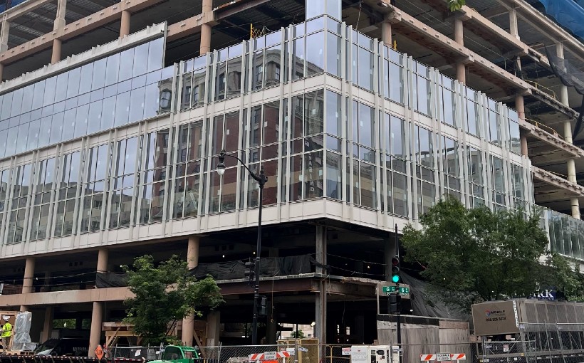 "Top Off of 400K-SF DC Office Building by Rockefeller Group and Stonebridge"