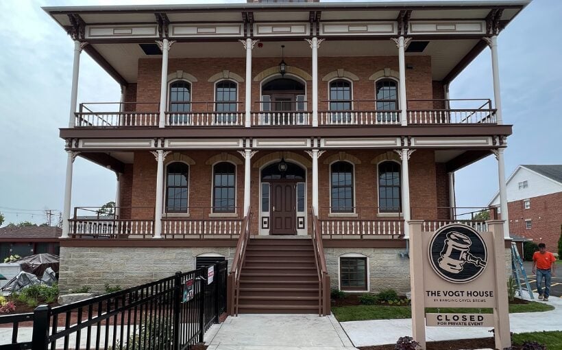 "Completed Renovations for Historic Karl Vogt Building Taproom"