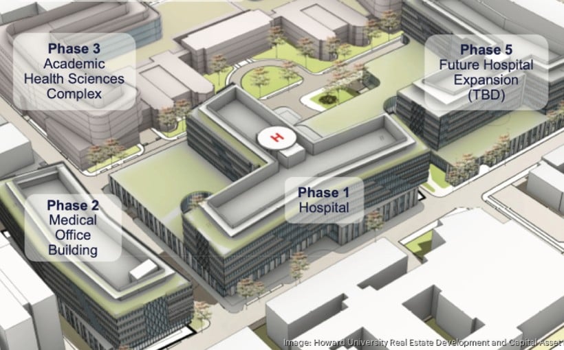 "Razing of Freedmen's Hospital by Howard University"