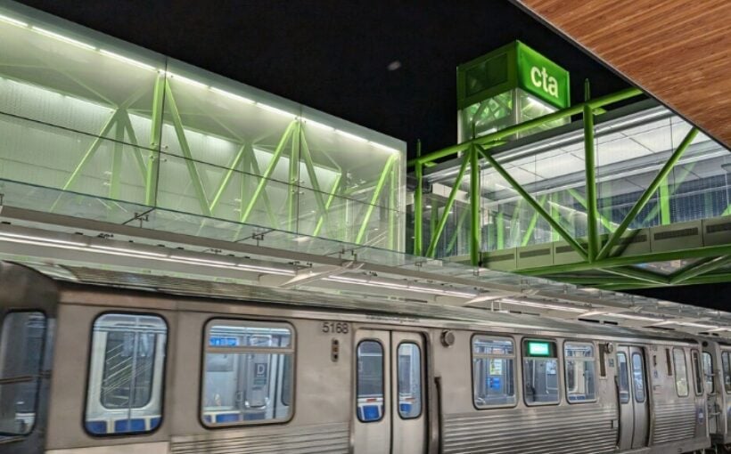 "Chicago Prepares for DNC with Opening of New CTA Green Line Station Near United Center"