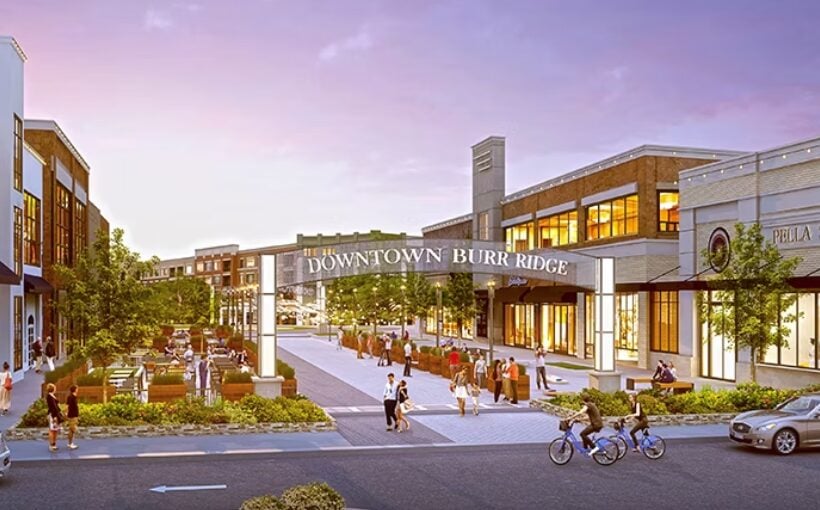 "New Entertainment District Revealed at Burr Ridge Village Center"