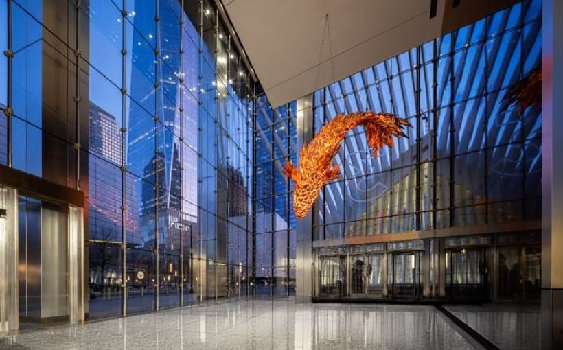 Silverstein Properties Reveals Frank Gehry Sculpture at 3 World Trade Center