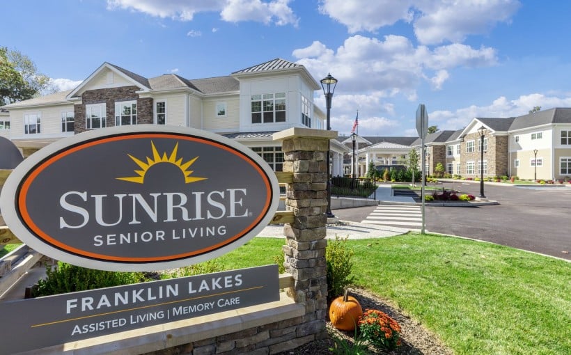 Ownership of Sunrise Senior Living Facility Transfers in Bergen County