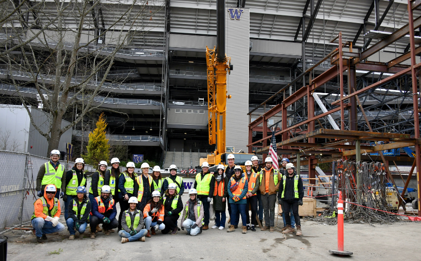 University of Washington Basketball Facility Reaches Structural Milestone