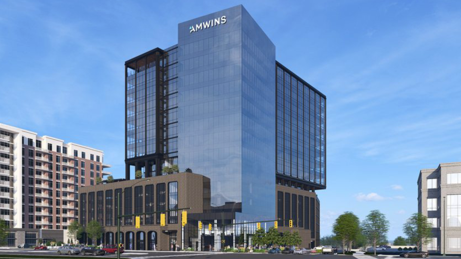 Home 9 Amwins Starts Work on 250K-SF Charlotte HQ