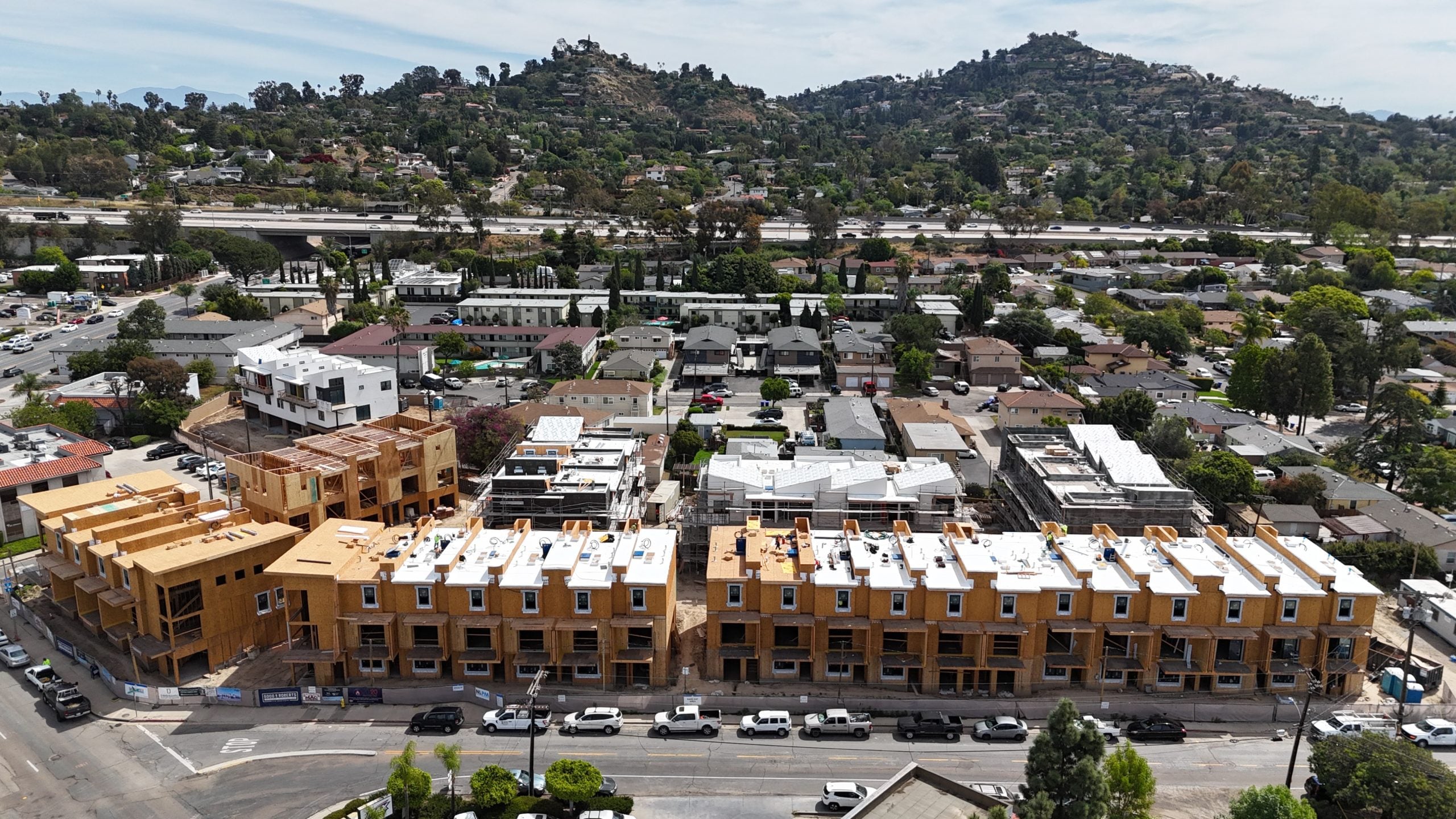 Construction Tops Out at La Mesa Townhome/Apartment Complex