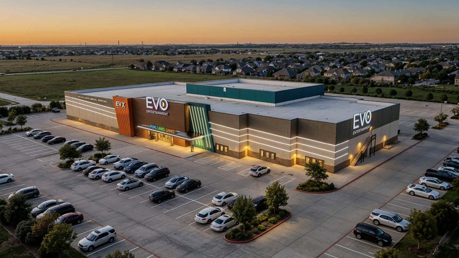 EVO To Expand Katy Theater to 70K-SF Entertainment Center