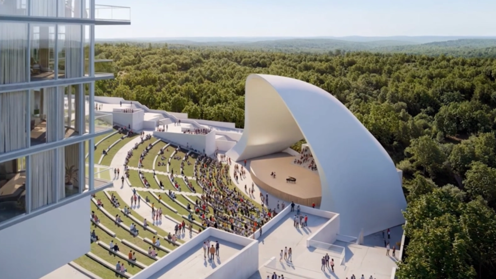 10,000 Seat Amphitheater, Hotel, Residences on Way to Hill Country
