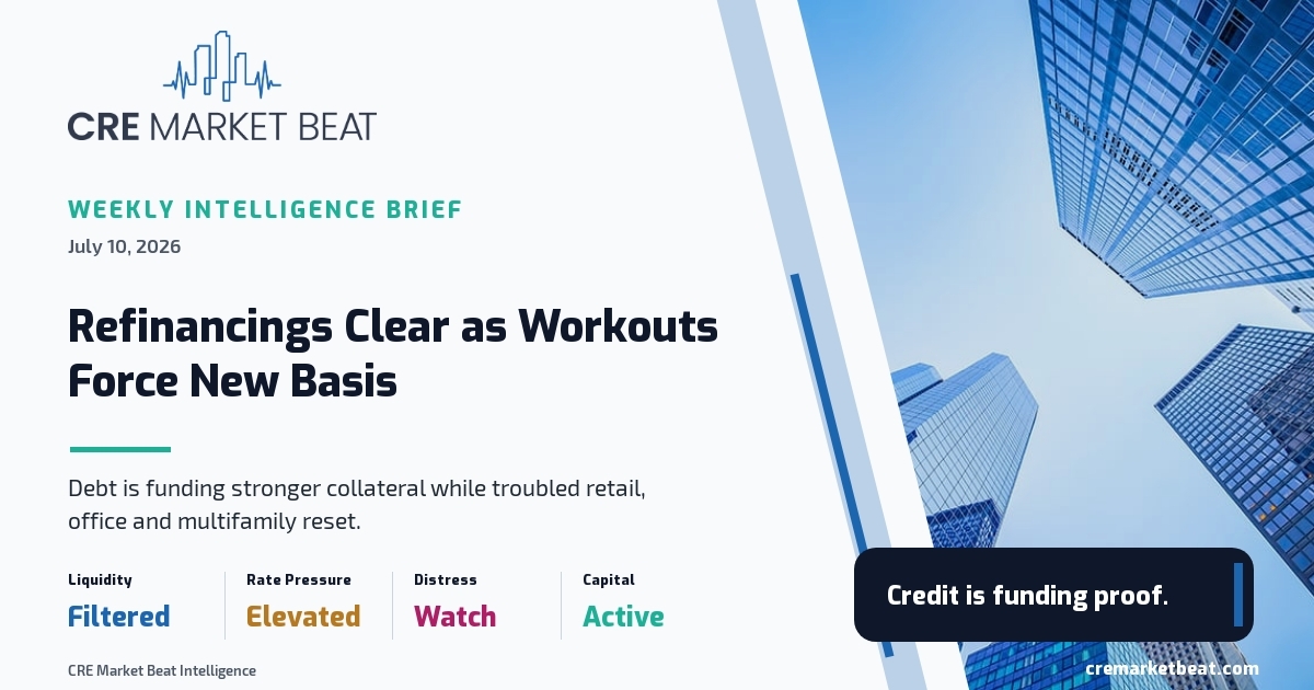 Refinancings Clear as Workouts Force New CRE Basis