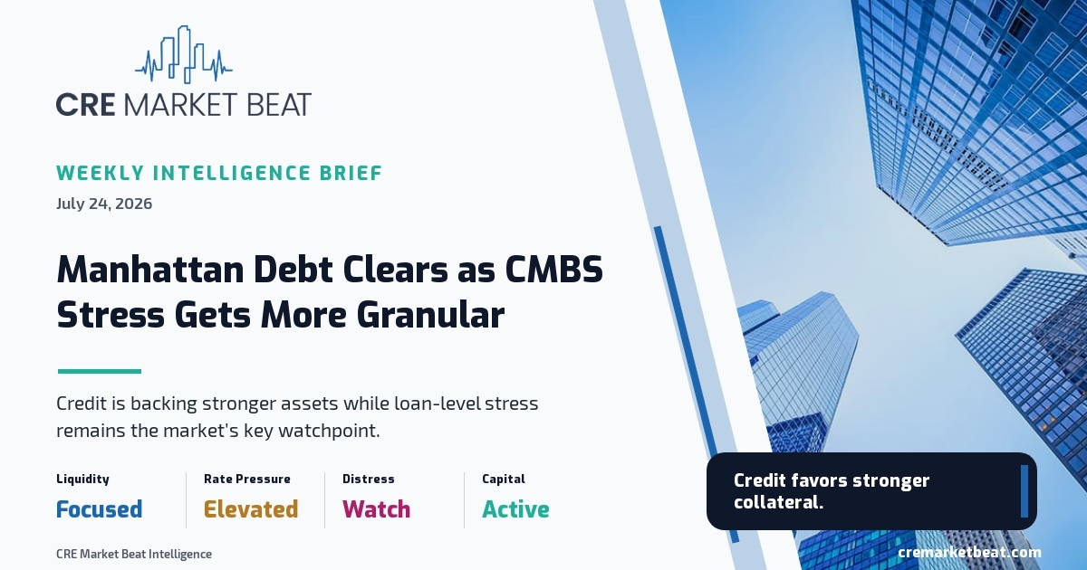 Manhattan Debt Clears as CMBS Stress Gets More Granular