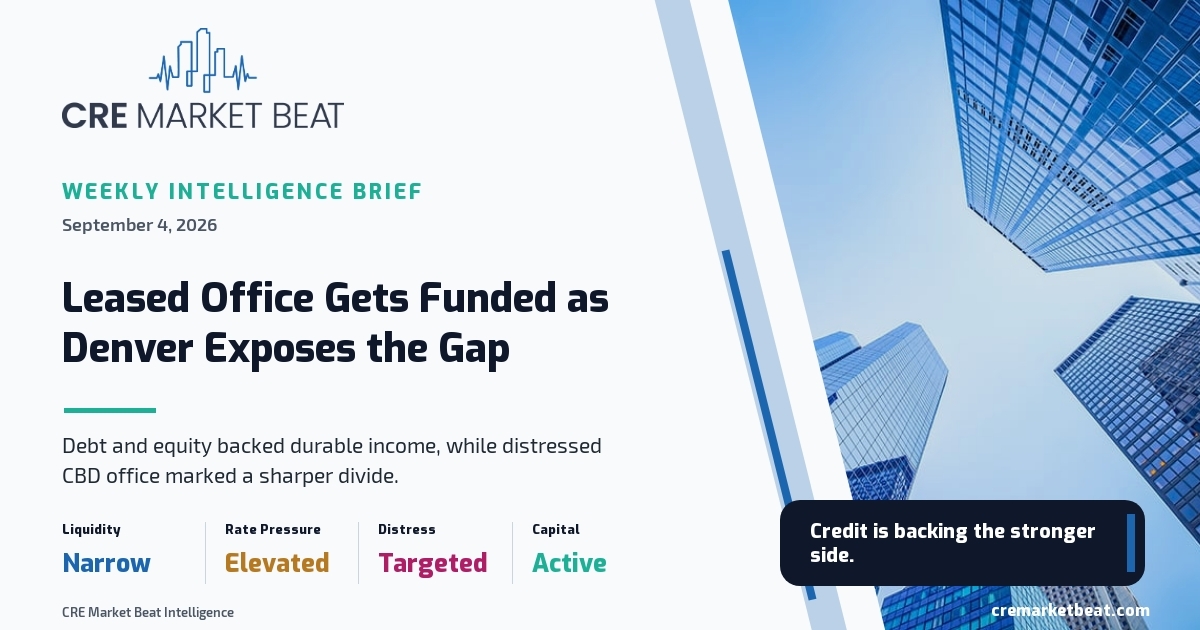 Leased Office Gets Funded as Denver Exposes the Gap