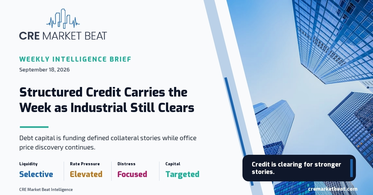 Structured Credit Carries CRE as Industrial Still Clears